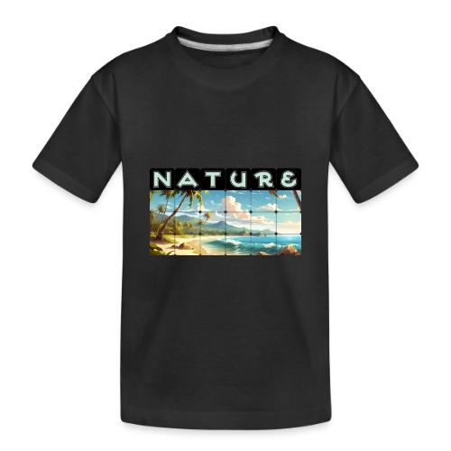 Nature: Sun-Kissed Shore - Toddler Premium Organic T-Shirt