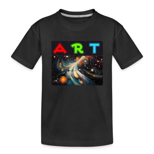 Swirls of Colorful Art - Toddler Premium Organic T-Shirt