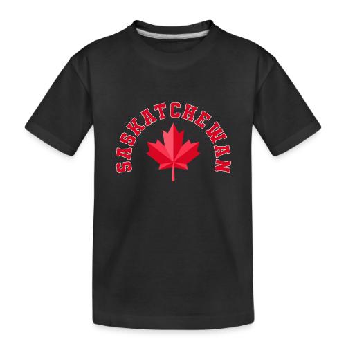 Saskatchewan with maple leaf - Toddler Premium Organic T-Shirt