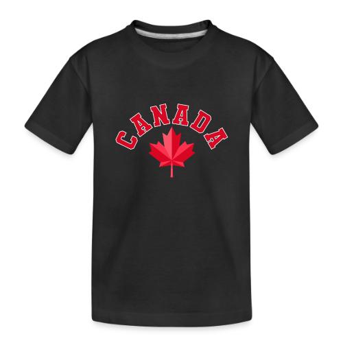Canada with maple leaf - Toddler Premium Organic T-Shirt