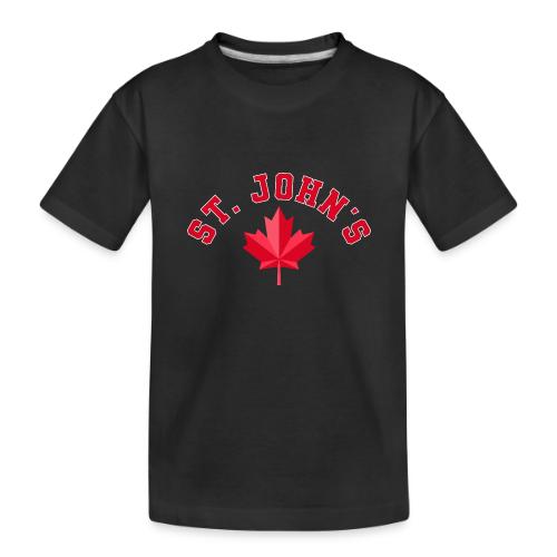 St. John's with maple leaf - Toddler Premium Organic T-Shirt