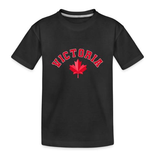 Victoria with maple leaf - Toddler Premium Organic T-Shirt