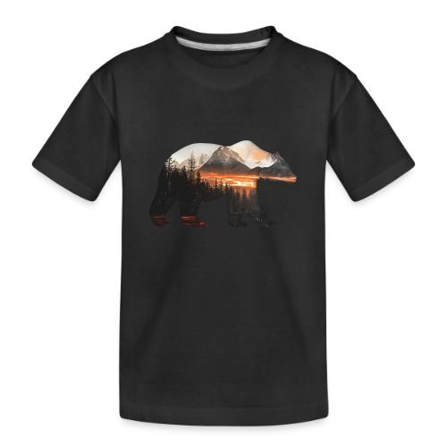 Canada Bear: fiery tones - Toddler Premium Organic T-Shirt