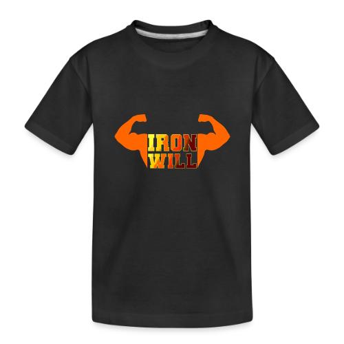 Bodybuilding: Iron Will Power - Toddler Premium Organic T-Shirt