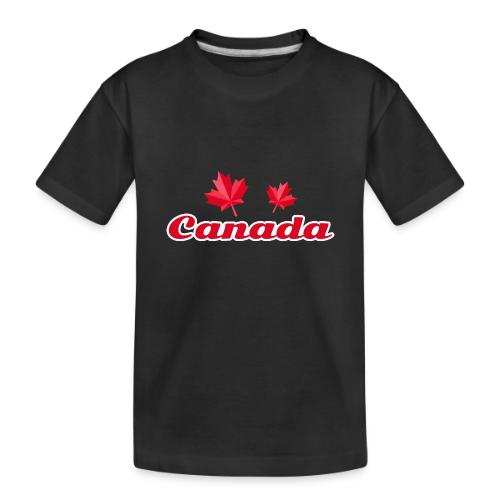 Canada with two maple leaves - Toddler Premium Organic T-Shirt