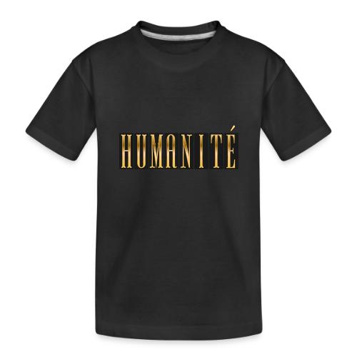 Humanity in Golden Letters - Toddler Premium Organic T-Shirt