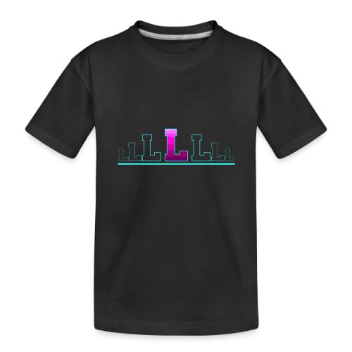 Letter L – Capital Varsity Alphabet Monogram - Toddler Premium Organic T-Shirt