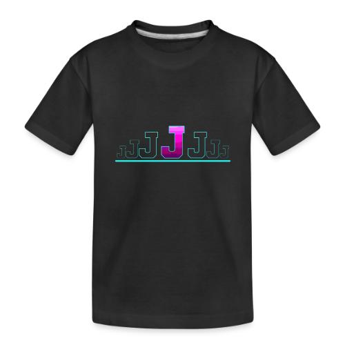 Letter J – Capital Varsity Alphabet Monogram - Toddler Premium Organic T-Shirt