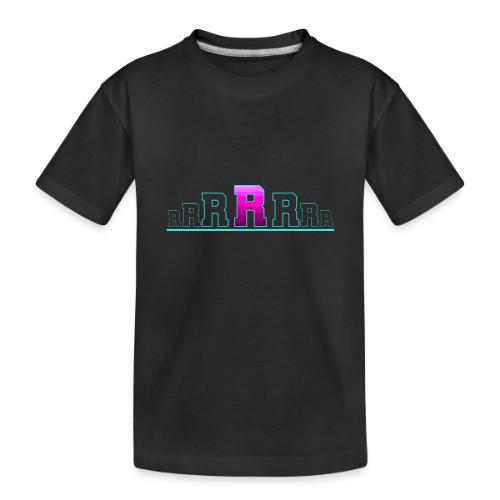 Letter R – Capital Varsity Alphabet Monogram - Toddler Premium Organic T-Shirt