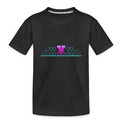 Letter X – Capital Varsity Alphabet Monogram - Toddler Premium Organic T-Shirt