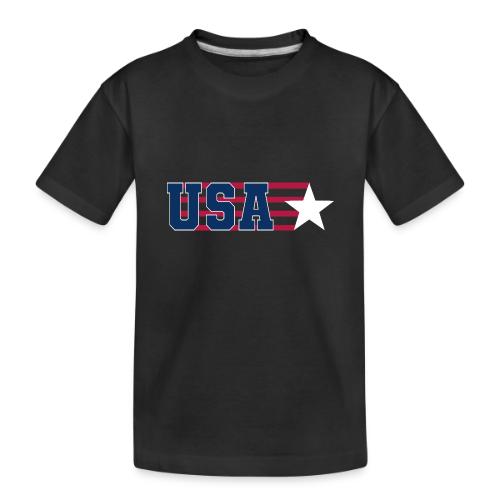 Star Stripe USA - Toddler Premium Organic T-Shirt