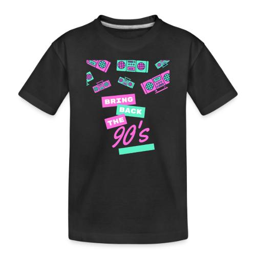 Bring Back The 90s Nostalgia Design| Retro 90s Art - Toddler Premium Organic T-Shirt