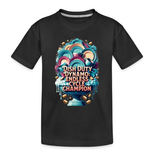 Dish Duty Dynamo T Shirt, Endless Cycle Champion - Toddler Premium Organic T-Shirt