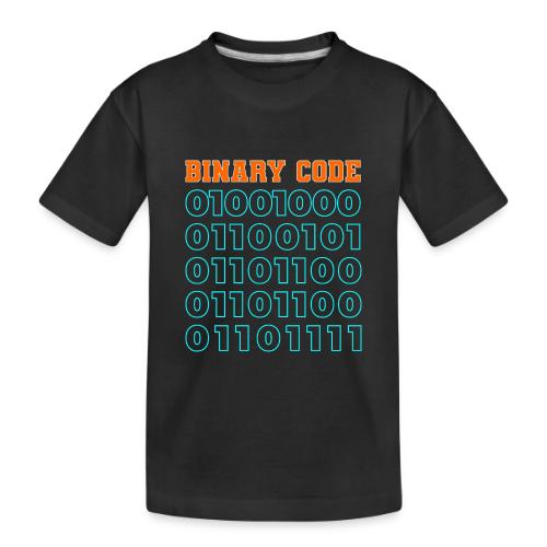 Say Hello in Binary code - Toddler Premium Organic T-Shirt