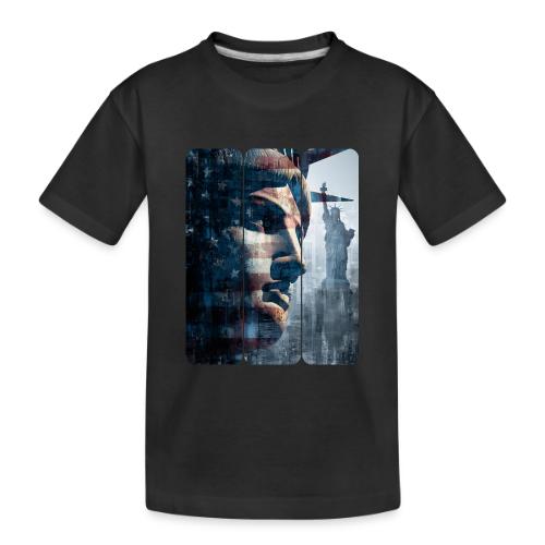 USA: Liberty in Three Visions - Toddler Premium Organic T-Shirt