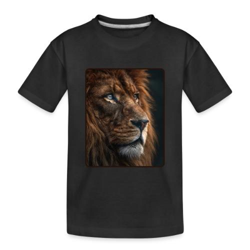 Lion Portrait Majestic Wildlife Design - Toddler Premium Organic T-Shirt
