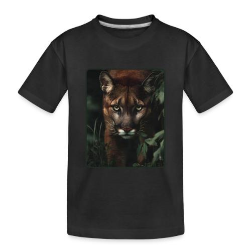 Cougar Jungle Predator Design - Toddler Premium Organic T-Shirt