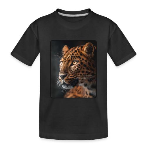 Amur Leopard Face Wildlife Design - Toddler Premium Organic T-Shirt
