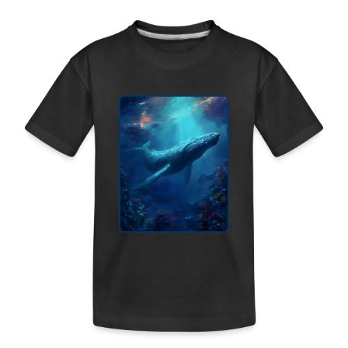 Humpback Whale Ocean Reef Design - Toddler Premium Organic T-Shirt