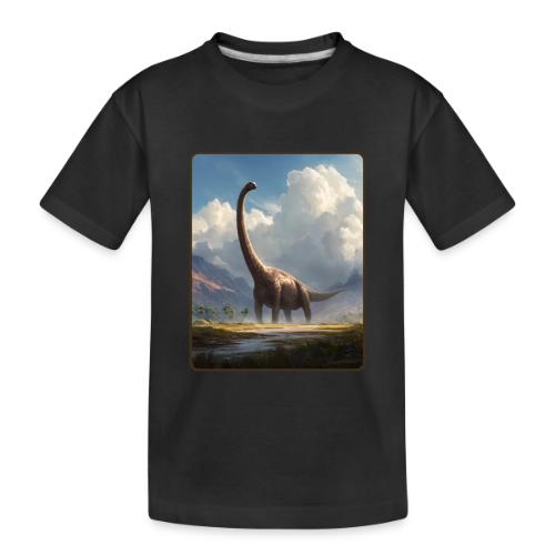 Brachiosaurus Valley Landscape Design - Toddler Premium Organic T-Shirt