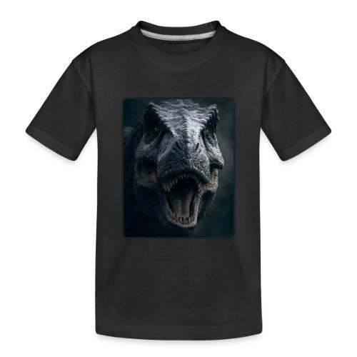 T Rex Cinematic Close-Up Design - Toddler Premium Organic T-Shirt