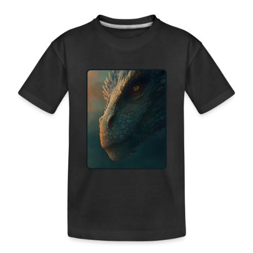 Golden Eye Dragon Close-Up Design - Toddler Premium Organic T-Shirt