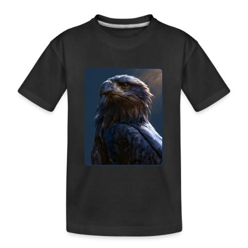 Majestic Eagle Cinematic Portrait Design - Toddler Premium Organic T-Shirt