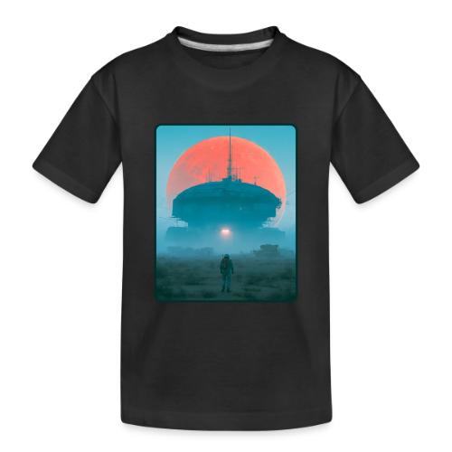 Astronaut Alien Outpost Design - Toddler Premium Organic T-Shirt