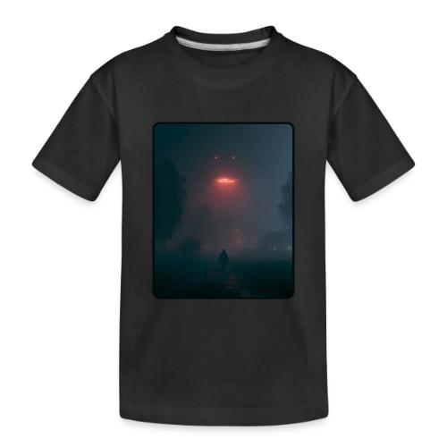 Mysterious UFO Encounter Design - Toddler Premium Organic T-Shirt