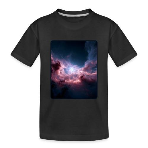 Radiant Cosmic Nebula Artwork - Toddler Premium Organic T-Shirt