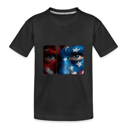 USA: Painted for the Flag - Toddler Premium Organic T-Shirt