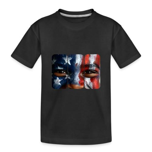 USA: Three Panels of Pride - Toddler Premium Organic T-Shirt