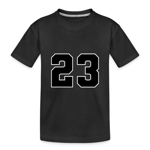 Varsity Number 23 Athletic Style - Toddler Premium Organic T-Shirt