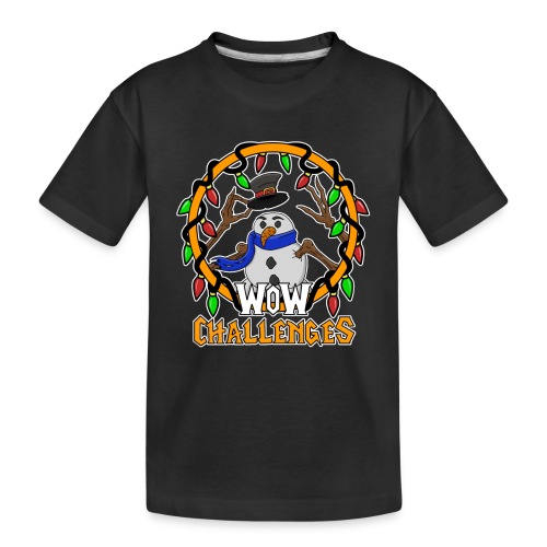 WoW Challenges Holiday Snowman WHITE - Toddler Premium Organic T-Shirt