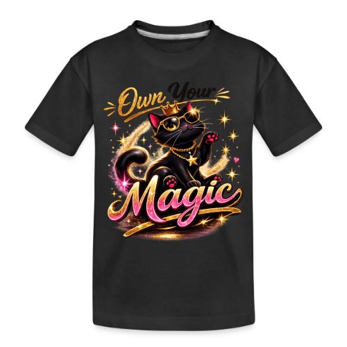 Own Your Magic – Glam Black Cat - Toddler Premium Organic T-Shirt