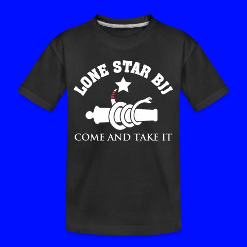 Lone Star BJJ - Come and Take It - White and Red - Toddler Premium Organic T-Shirt
