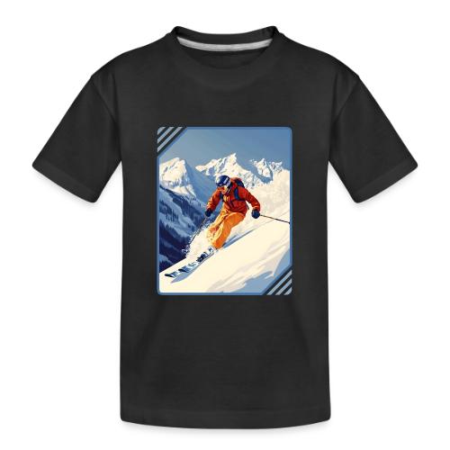 Mountain Skiing Vibes - Toddler Premium Organic T-Shirt