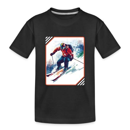 Skiing is Life - Toddler Premium Organic T-Shirt