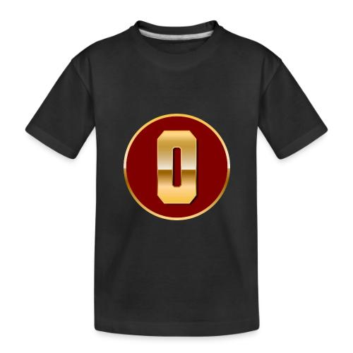 Letter O – Capital Varsity Alphabet Monogram - Toddler Premium Organic T-Shirt