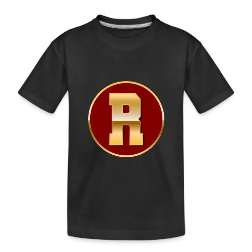 Letter R – Capital Varsity Alphabet Monogram - Toddler Premium Organic T-Shirt