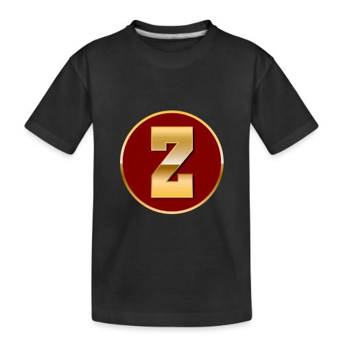 Letter Z – Capital Varsity Alphabet Monogram - Toddler Premium Organic T-Shirt