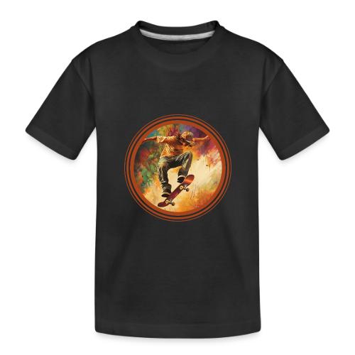 Skateboarding Mode On - Toddler Premium Organic T-Shirt