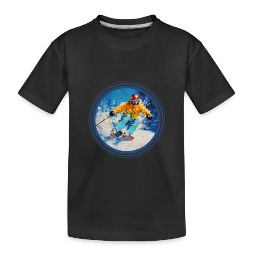 Born for Skiing - Toddler Premium Organic T-Shirt