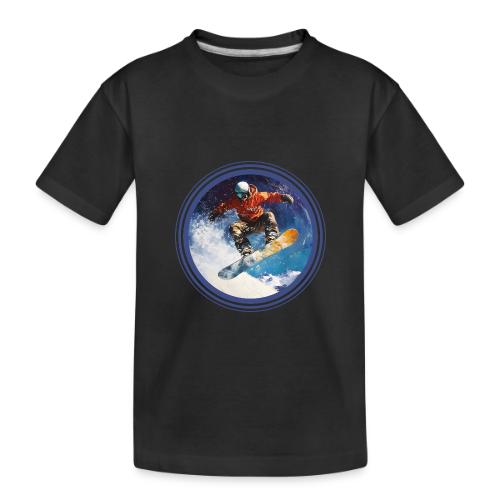 Snowboarding Rush - Toddler Premium Organic T-Shirt