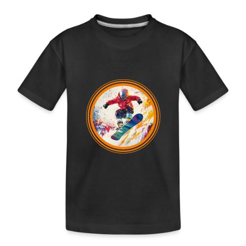 Snowboarding Horizon - Toddler Premium Organic T-Shirt