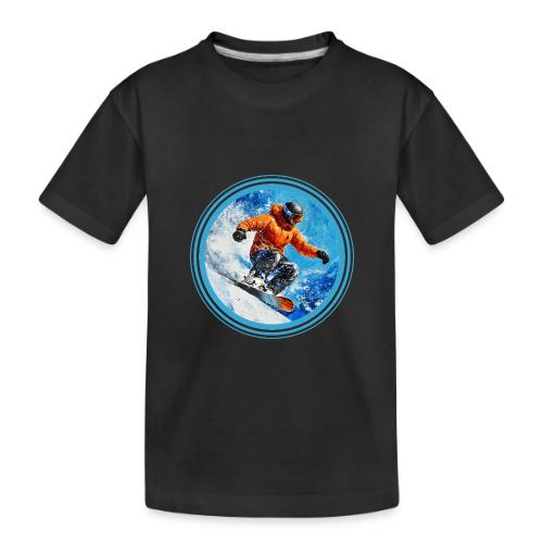 Snowboarding Motion - Toddler Premium Organic T-Shirt