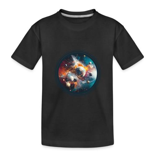 Planets in Acrylic Dreams - Toddler Premium Organic T-Shirt