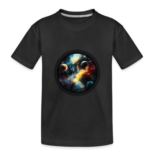 Painted Cosmos of Planets - Toddler Premium Organic T-Shirt
