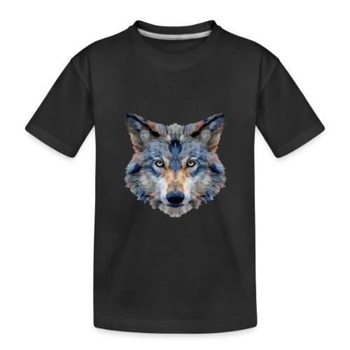 Wolf: Chromatic Wild Gaze - Toddler Premium Organic T-Shirt