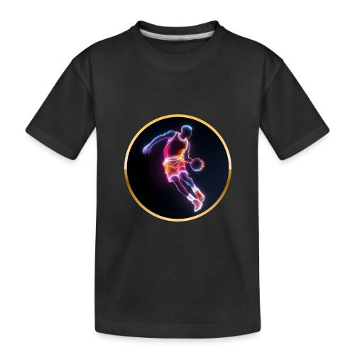 Neon Basketball Player - Toddler Premium Organic T-Shirt
